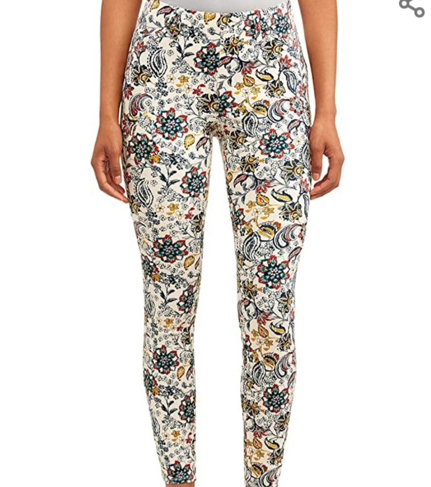 Time and Tru Floral Print Jeggings